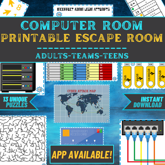 Computer Room - Escape Room Game Printable