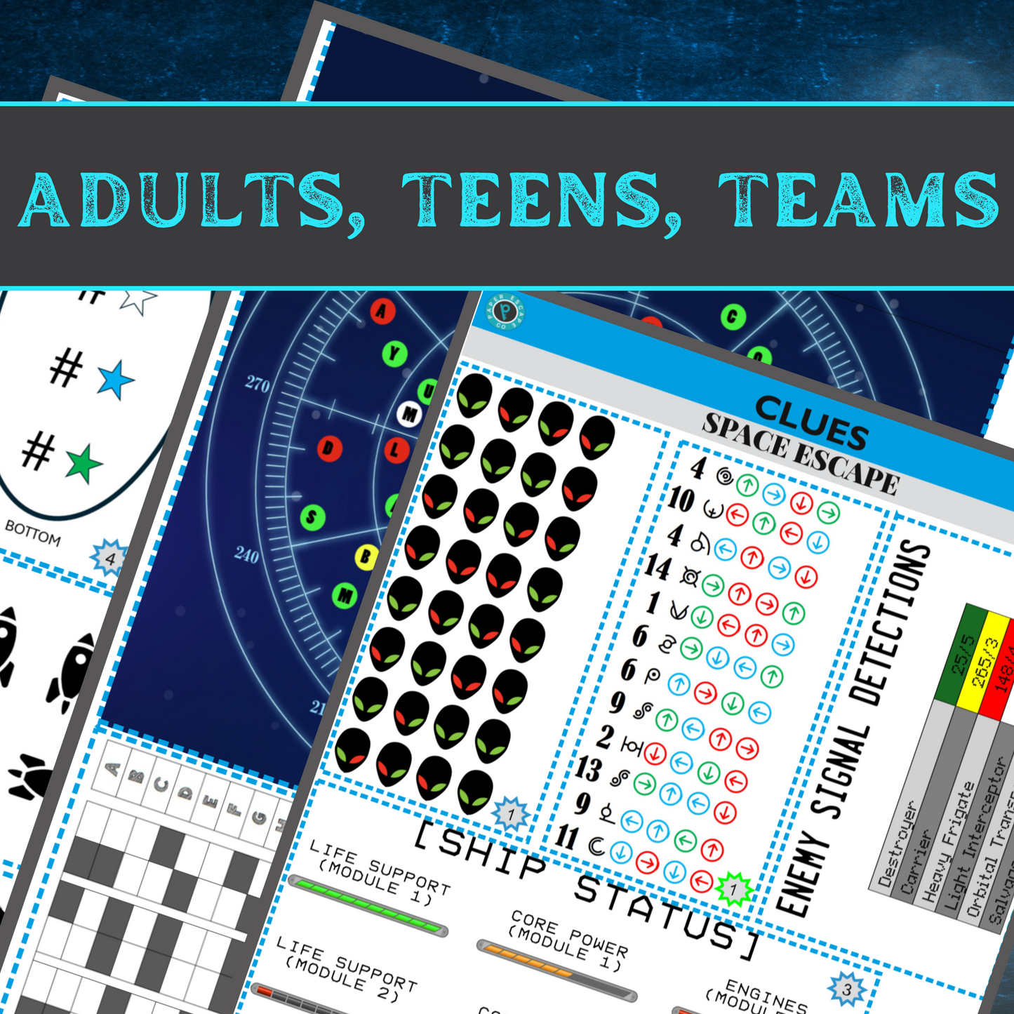 Space - Escape Room Game Printable