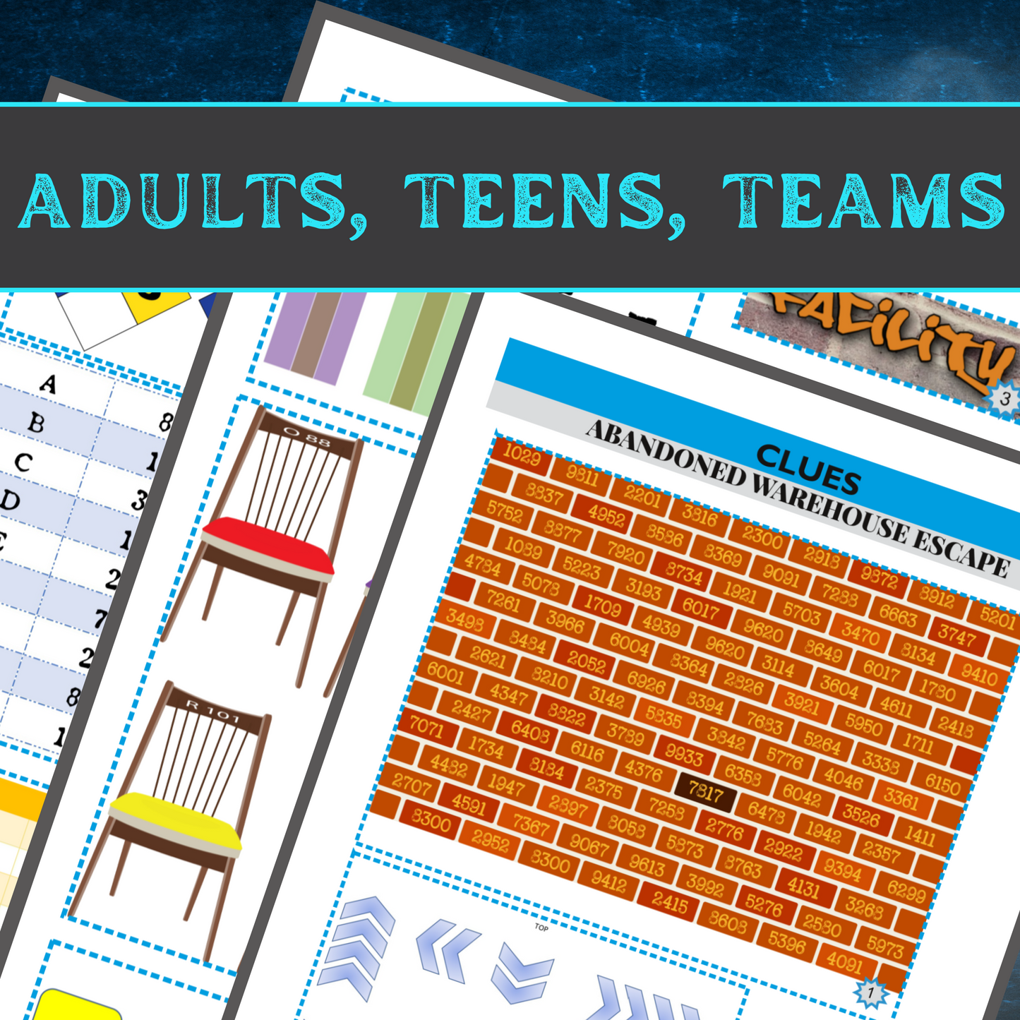 Abandoned Warehouse - Escape Room Game Printable