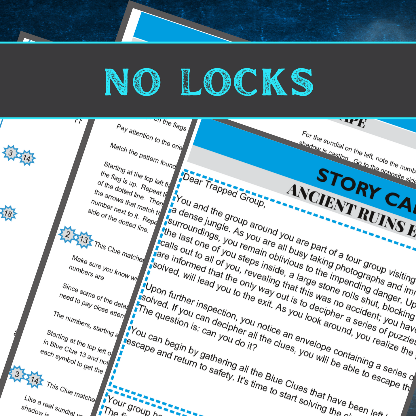 Ancient Ruins - Escape Room Game Printable