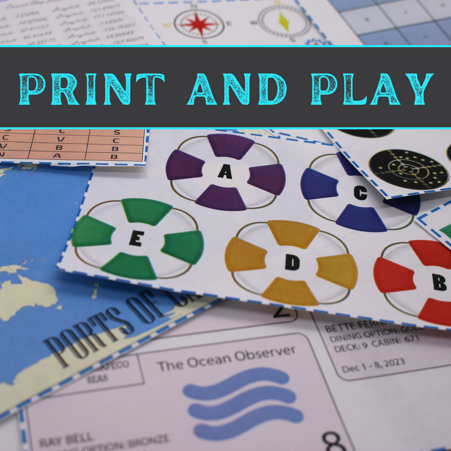 Cruise Ship Escape - Escape Room Game Printable
