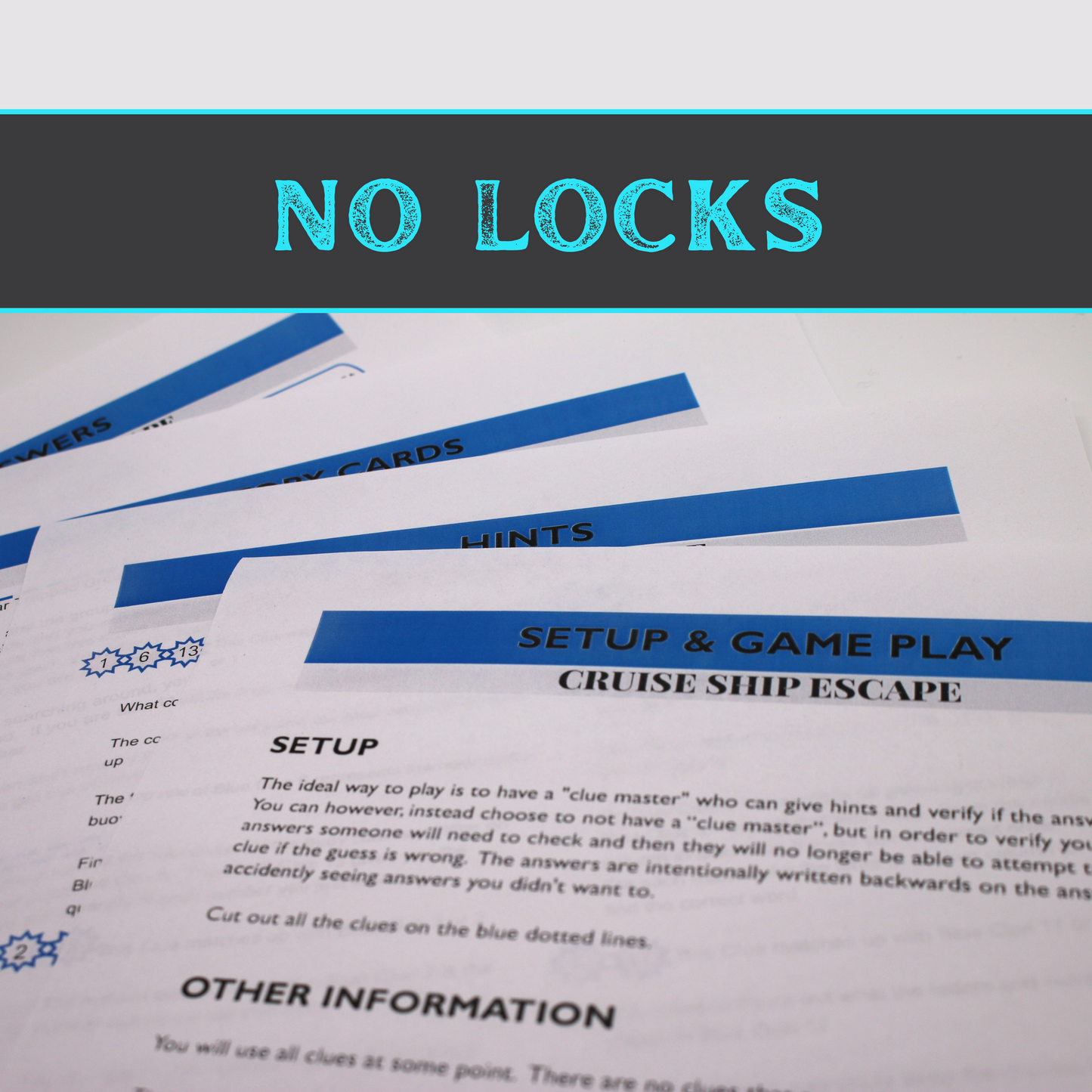 Cruise Ship Escape - Escape Room Game Printable