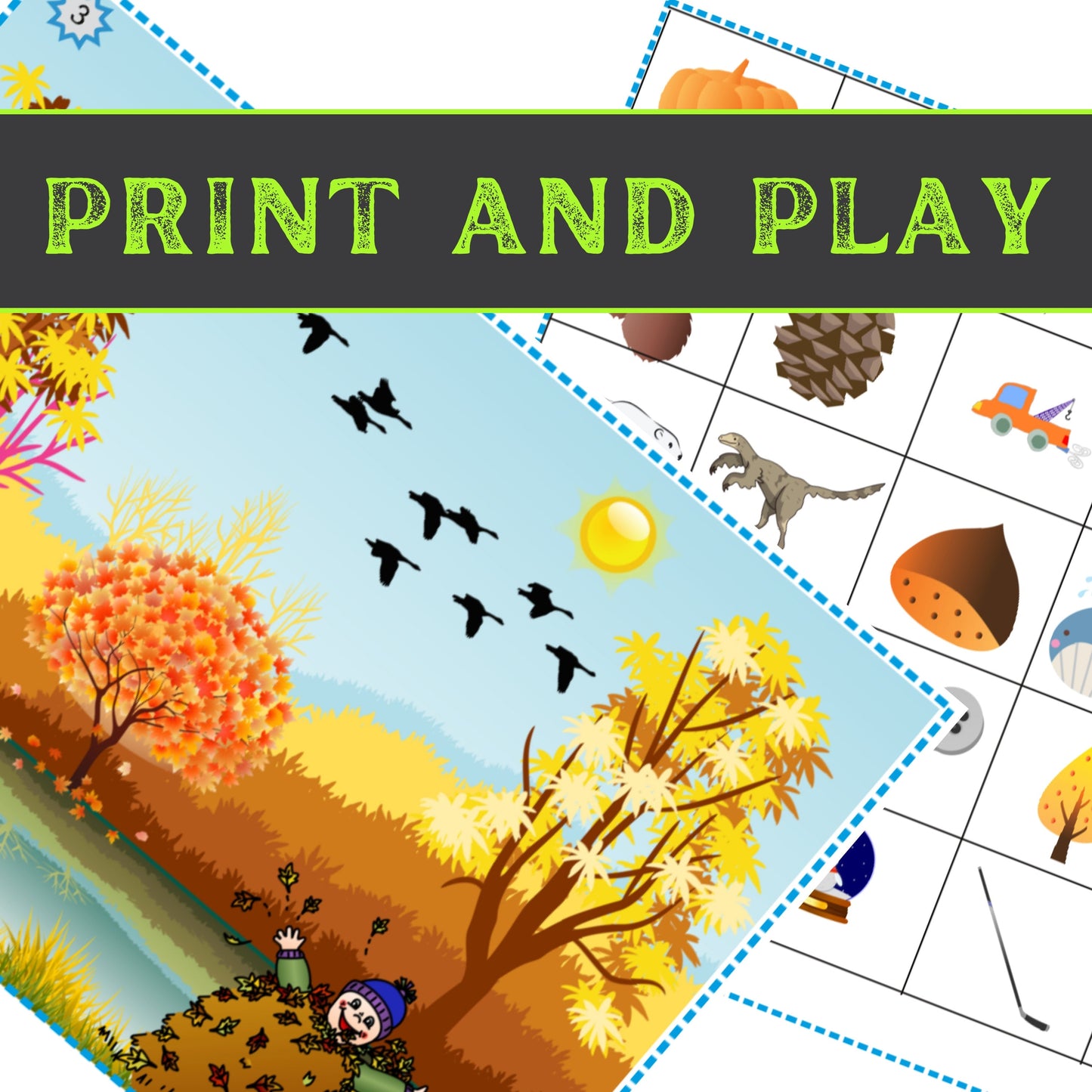 Fall(Autumn) Escape - Kids Escape Room Game Printable (Ages 5-8)