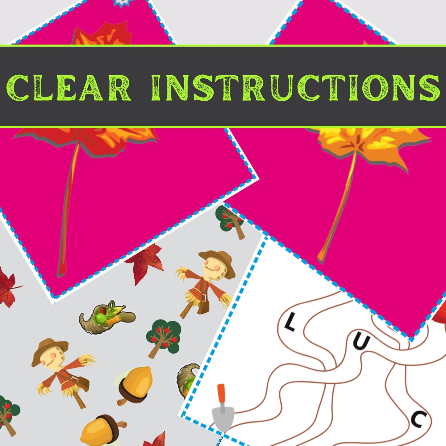 Fall(Autumn) Escape - Kids Escape Room Game Printable (Ages 5-8)