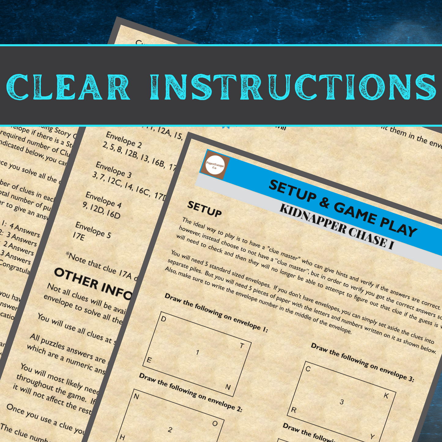 Kidnapper Chase 1 - Escape Room Game Printable
