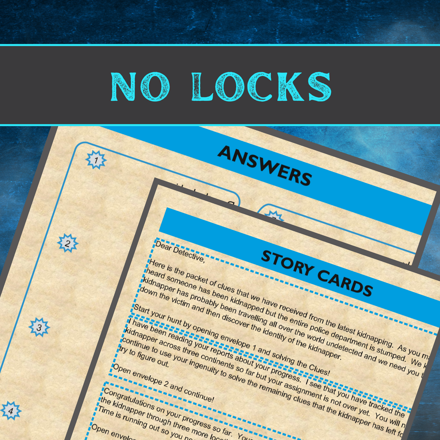 Kidnapper Chase 1 - Escape Room Game Printable