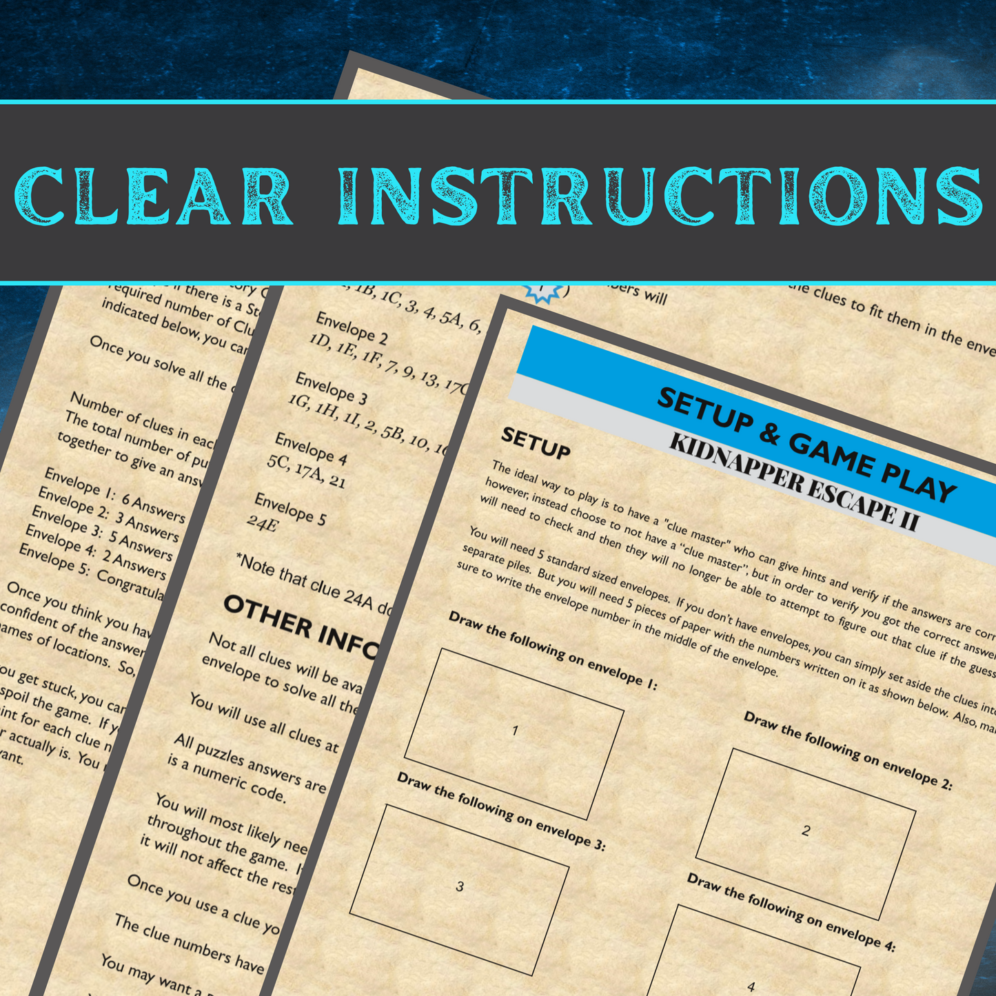 Kidnapper Chase 2 - Escape Room Game Printable