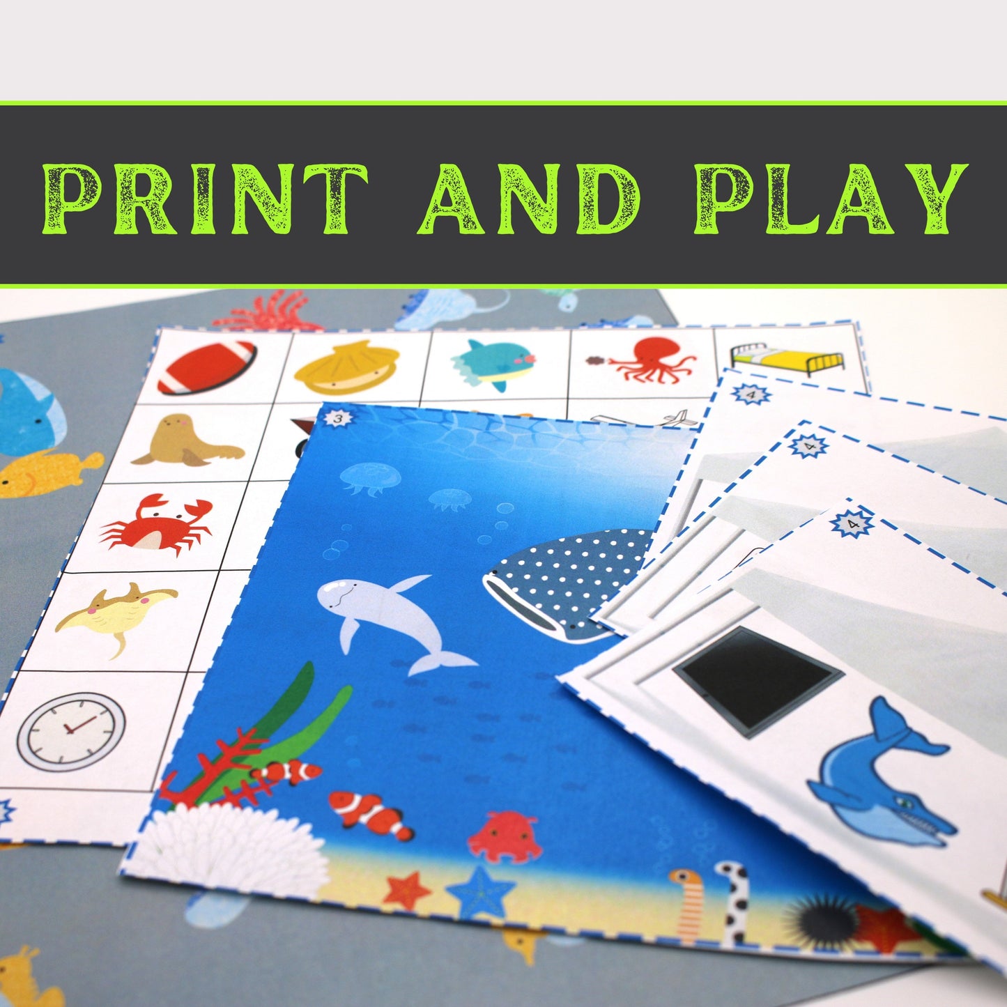 Ocean Escape - Kids Escape Room Game Printable (Ages 5-8)