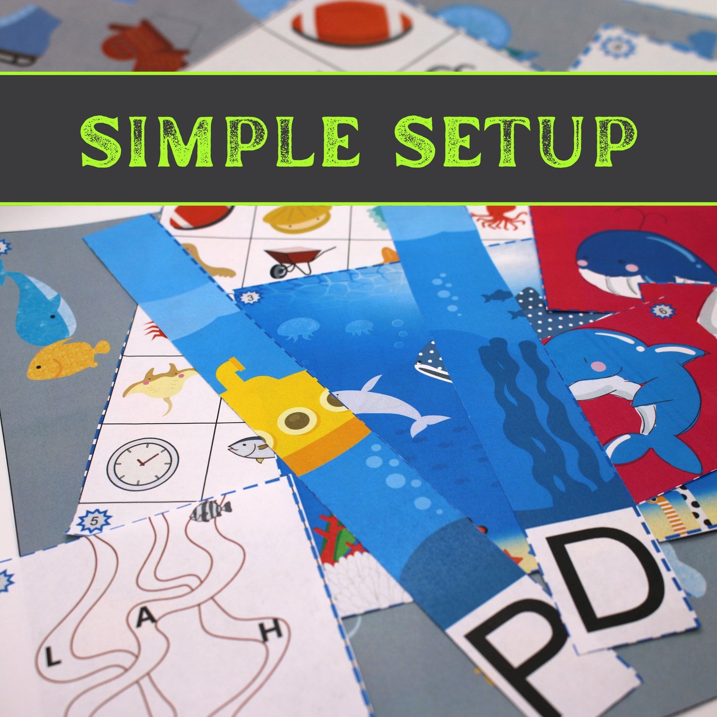 Ocean Escape - Kids Escape Room Game Printable (Ages 5-8)