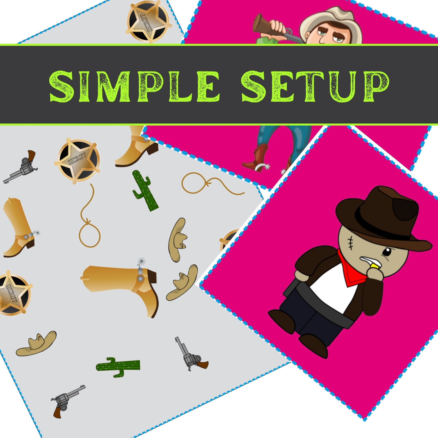 Old West Escape - Kids Escape Room Game Printable (Ages 5-8)