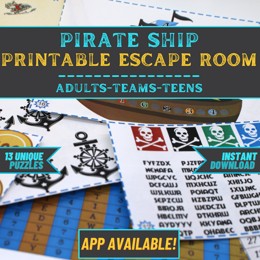 Pirate Ship Escape - Escape Room Game Printable