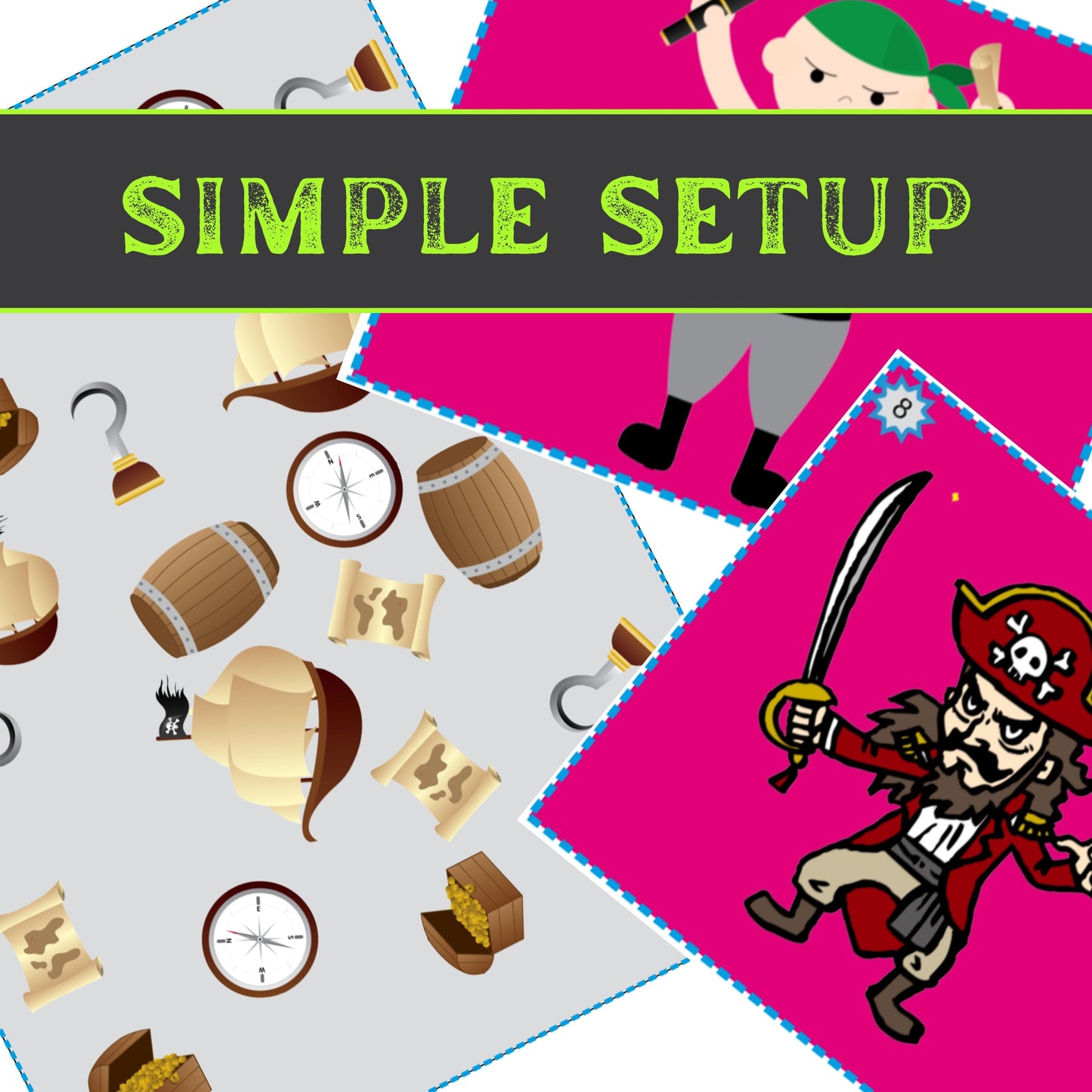 Pirate Escape - Kids Escape Room Game Printable (Ages 5-8)