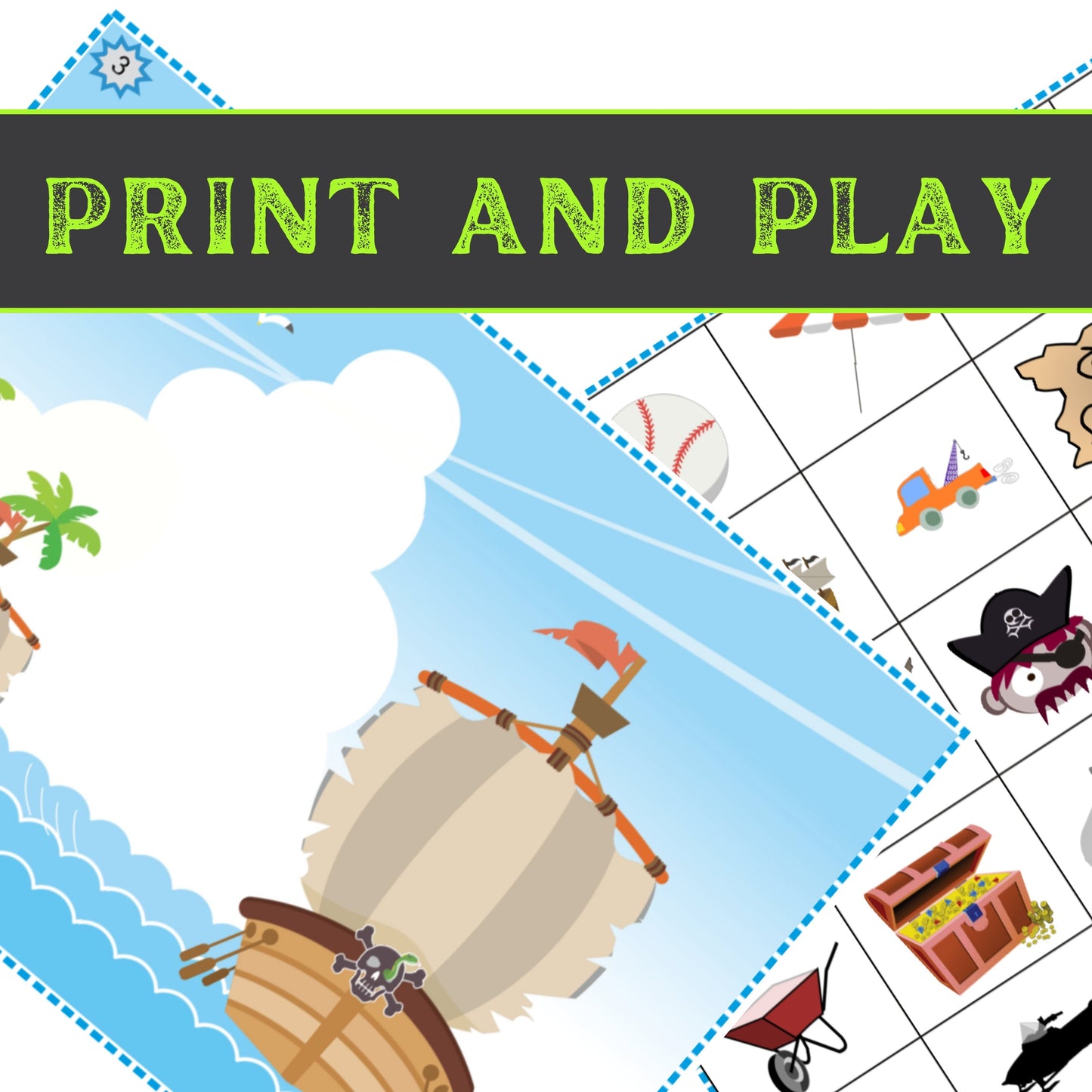 Pirate Escape - Kids Escape Room Game Printable (Ages 5-8)