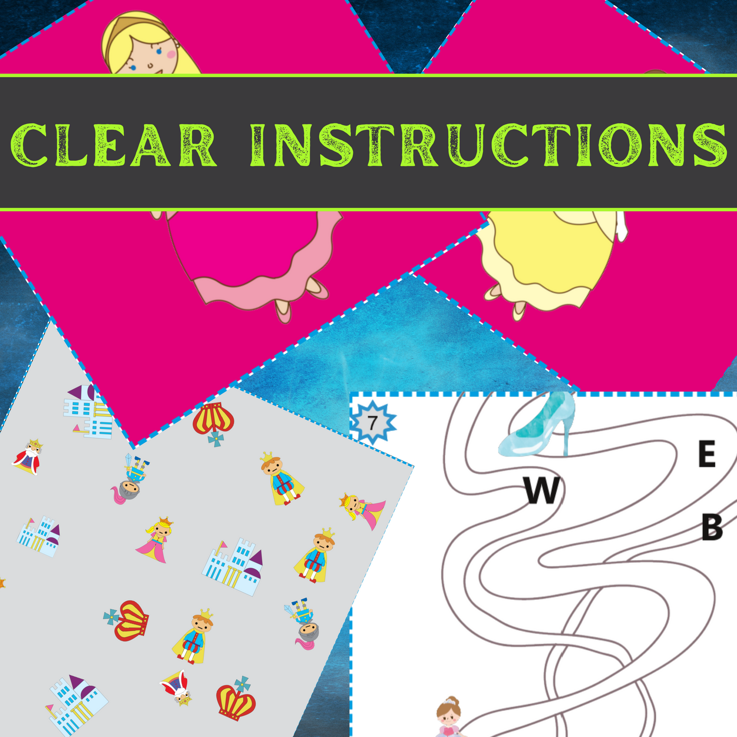 Princess Escape - Kids Escape Room Game Printable (Ages 5-8)