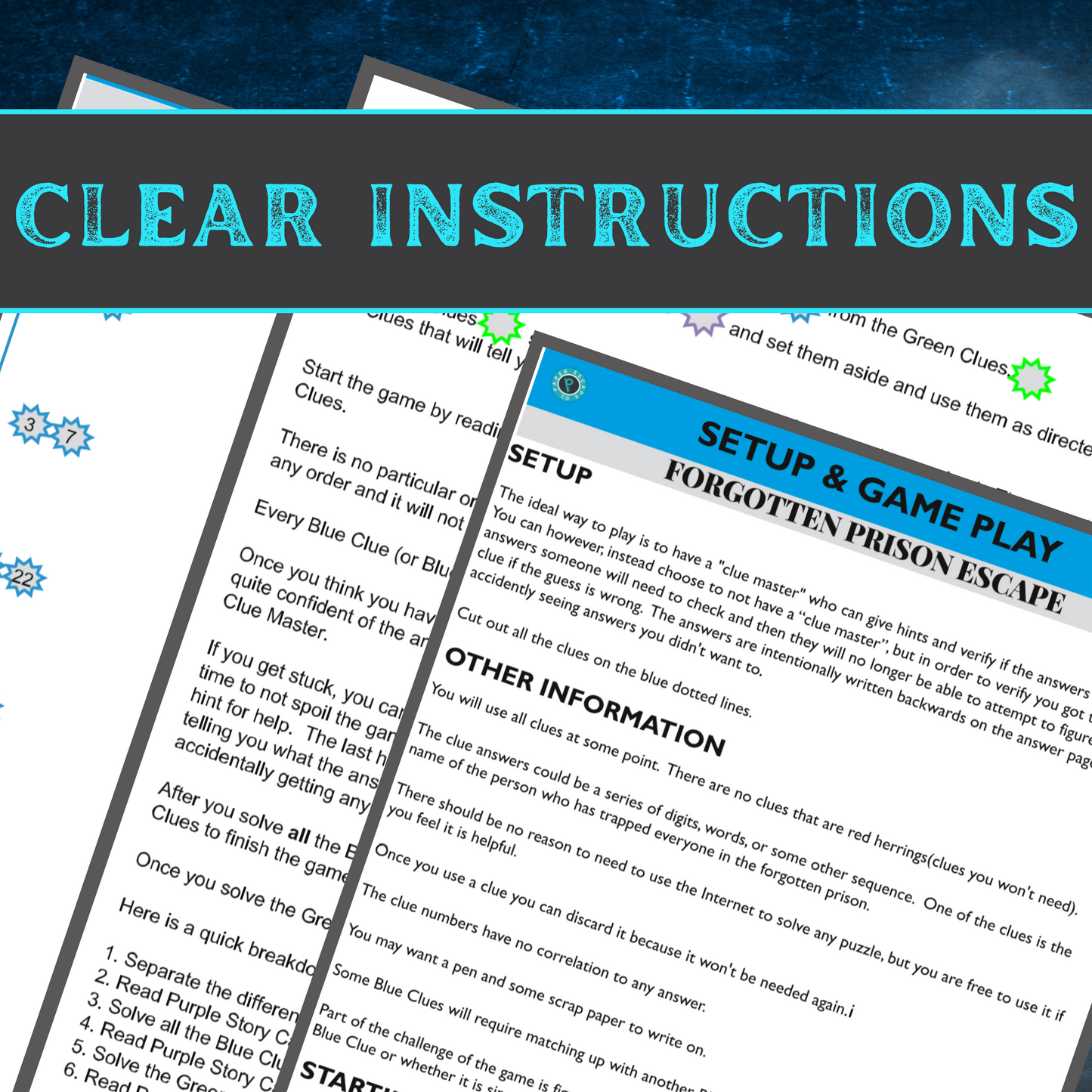 Forgotten Prison - Escape Room Game Printable