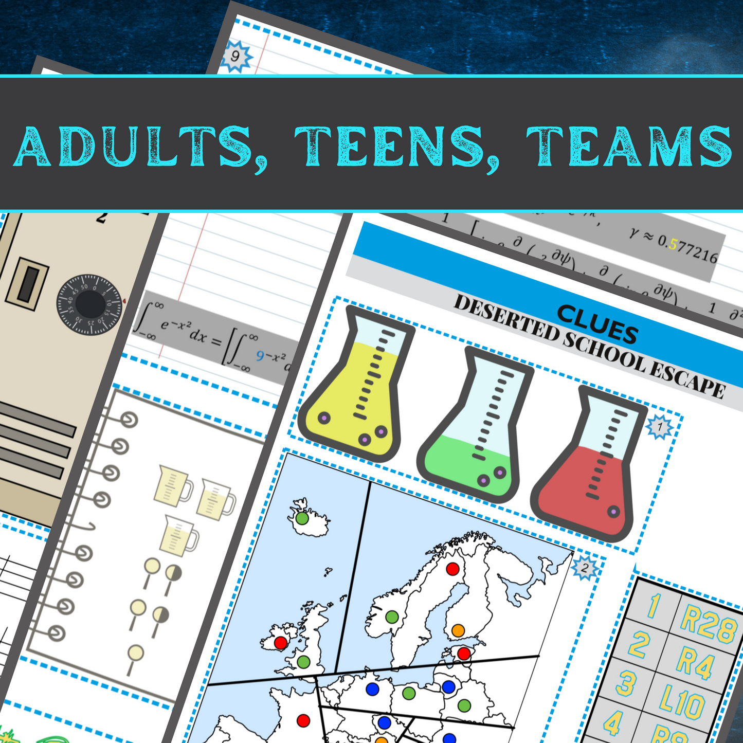 Deserted School - Escape Room Game Printable
