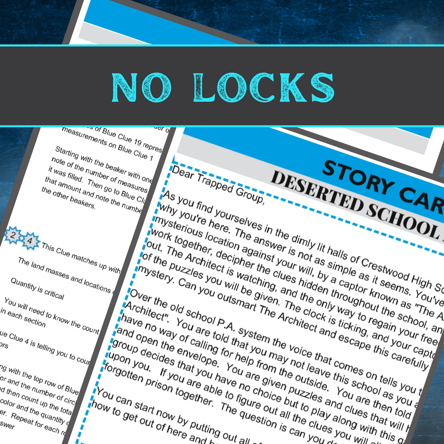 Deserted School - Escape Room Game Printable