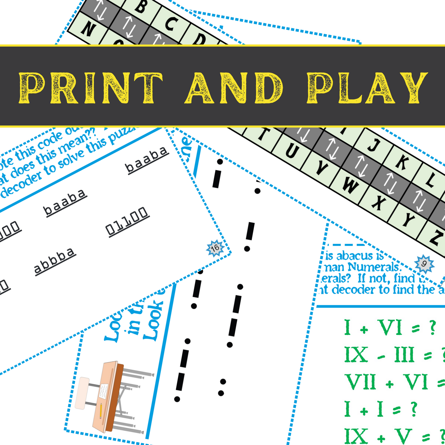 School Escape - Kids Escape Room Game Printable (Ages 8-12)