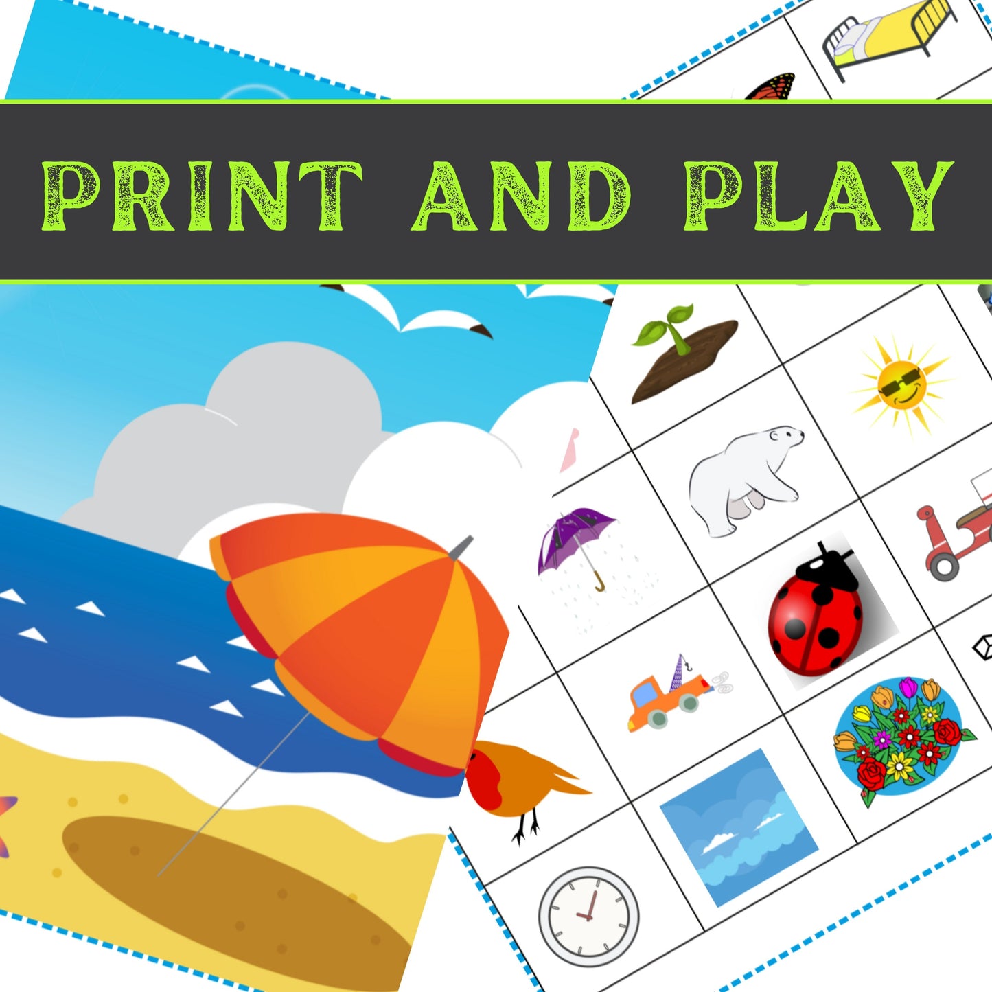 Summer Escape - Kids Escape Room Game Printable (Ages 5-8)