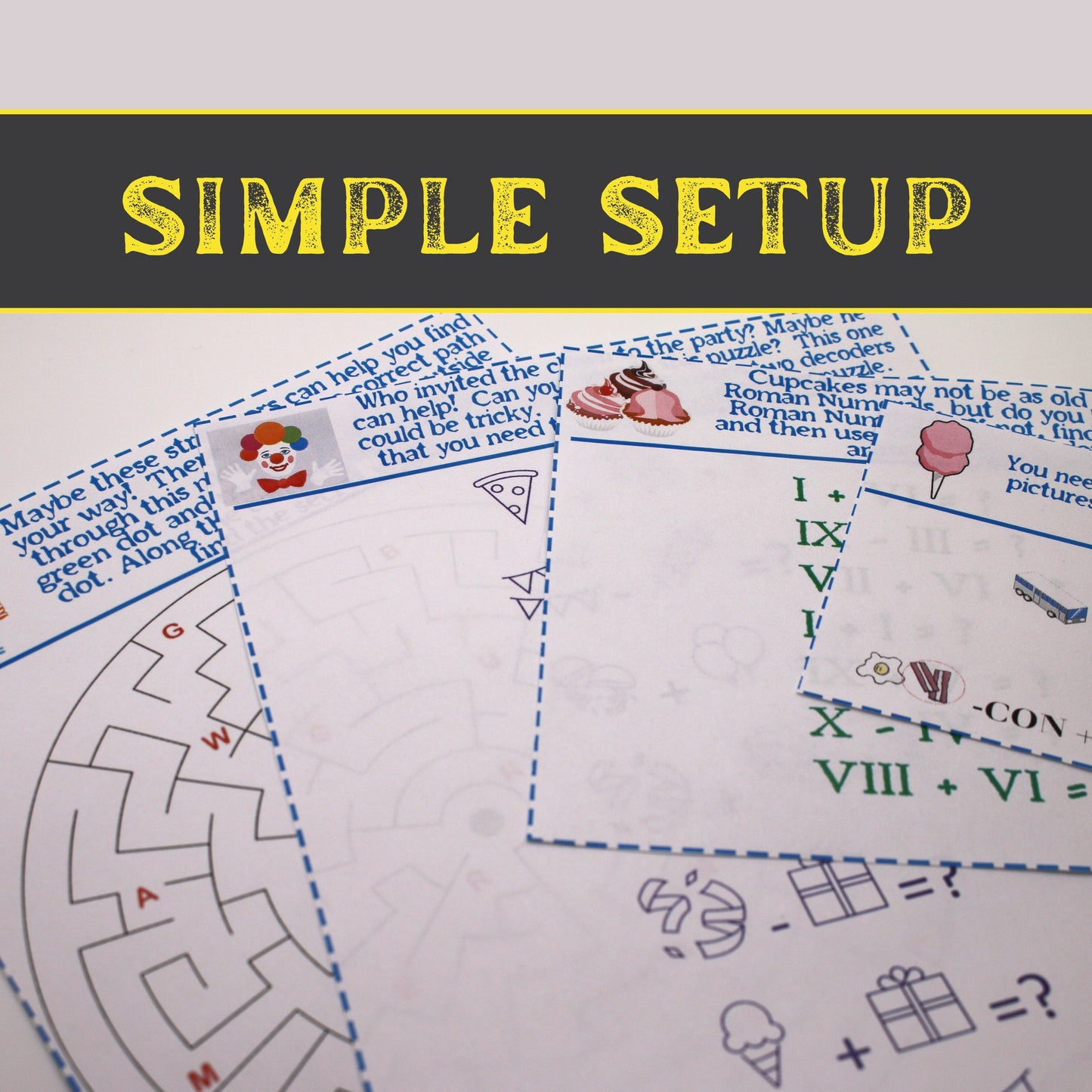 Sweets Escape - Kids Escape Room Game Printable (Ages 8-12)
