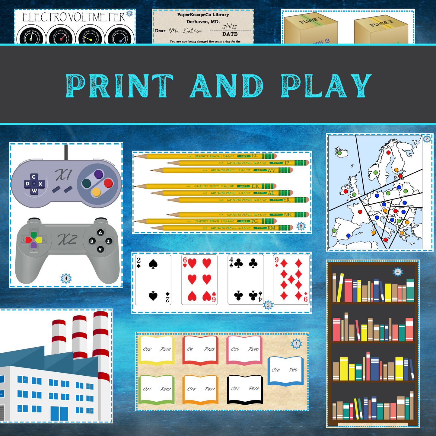 Variety Difficulty Adult Bundle - Printable Escape Room