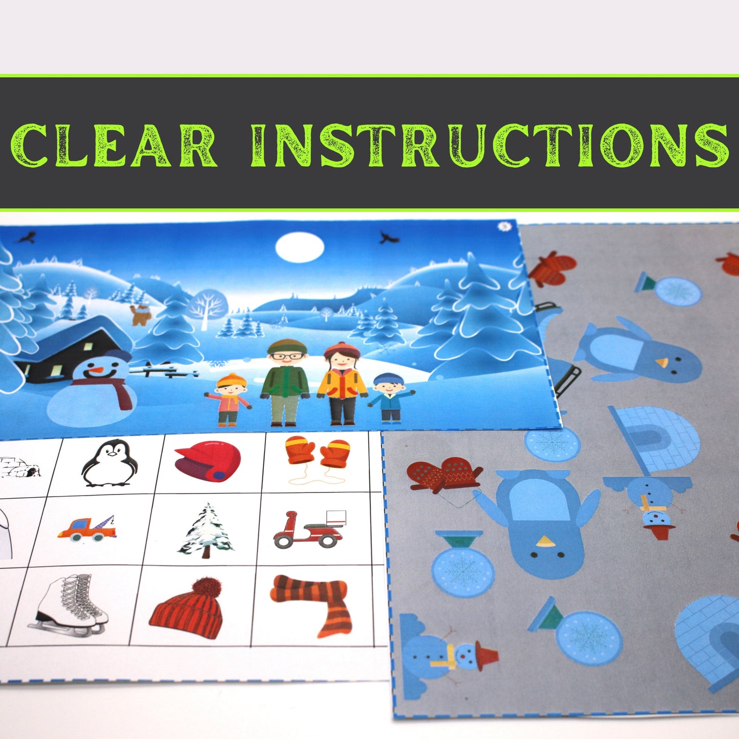 Winter Escape - Kids Escape Room Game Printable (Ages 5-8)