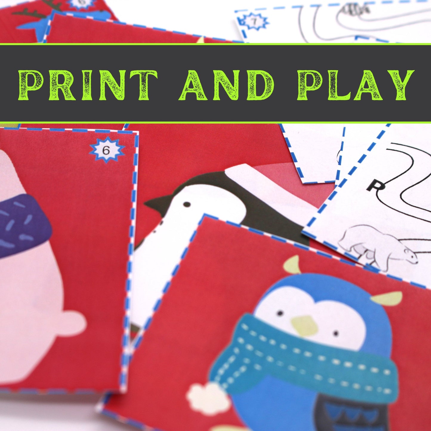 Winter Escape - Kids Escape Room Game Printable (Ages 5-8)