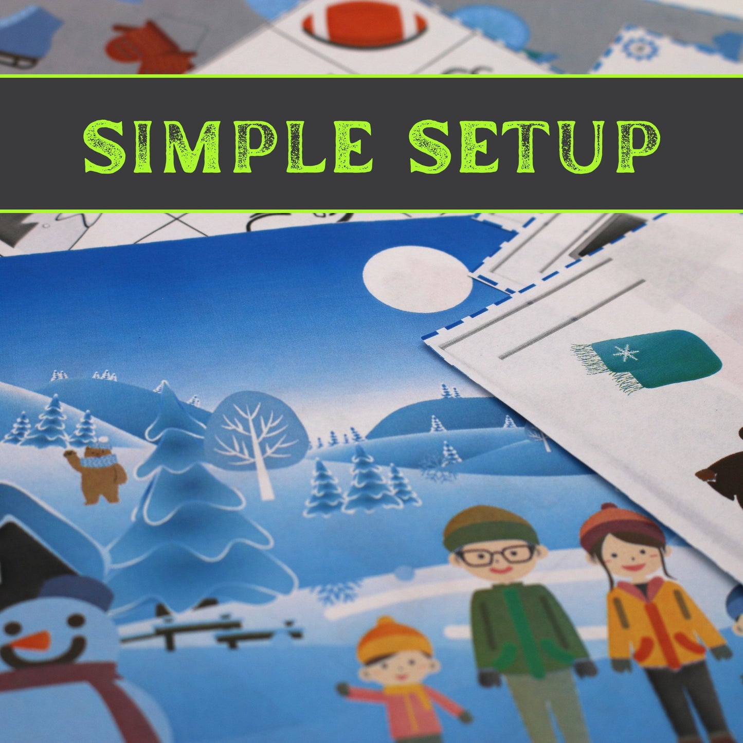 Winter Escape - Kids Escape Room Game Printable (Ages 5-8)