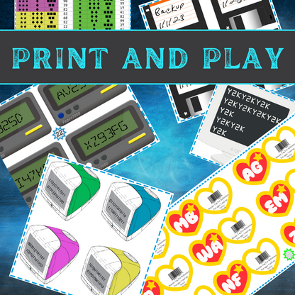 90's - Escape Room Game Printable