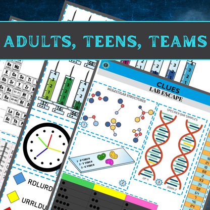 Science Lab - Escape Room Game Printable