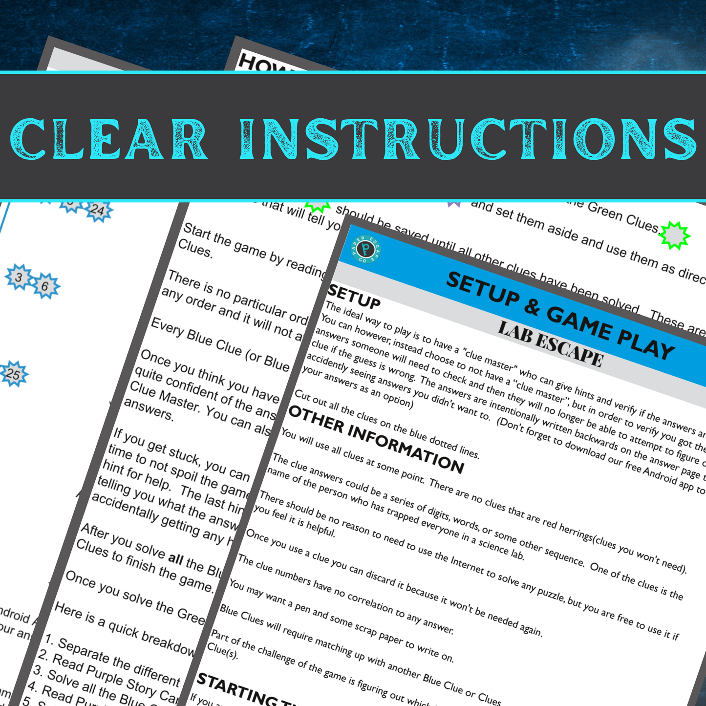 Science Lab - Escape Room Game Printable