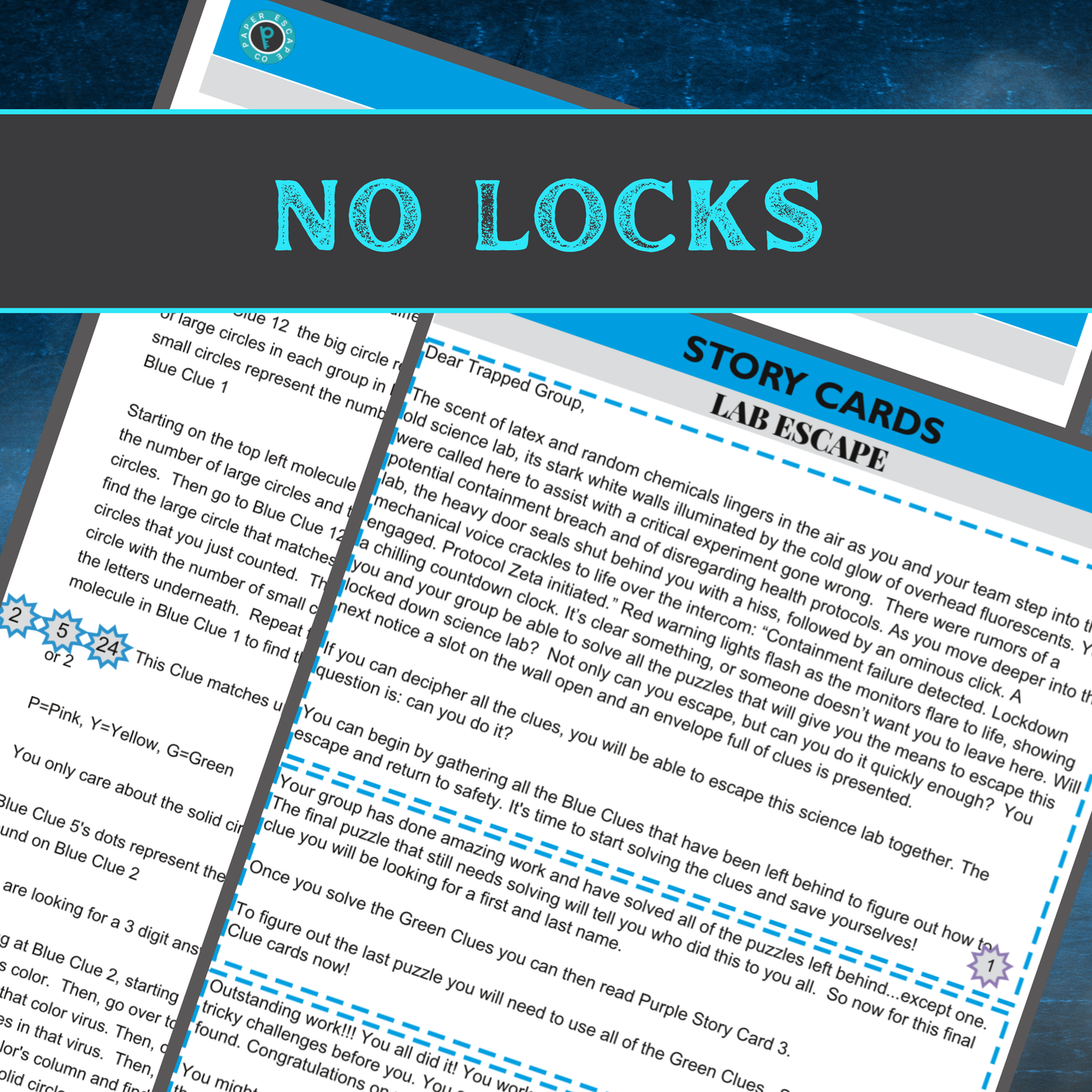 Science Lab - Escape Room Game Printable