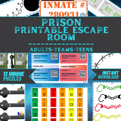 Medium Difficulty Adult Bundle - Printable Escape Room