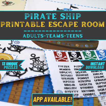 Medium Difficulty Adult Bundle - Printable Escape Room