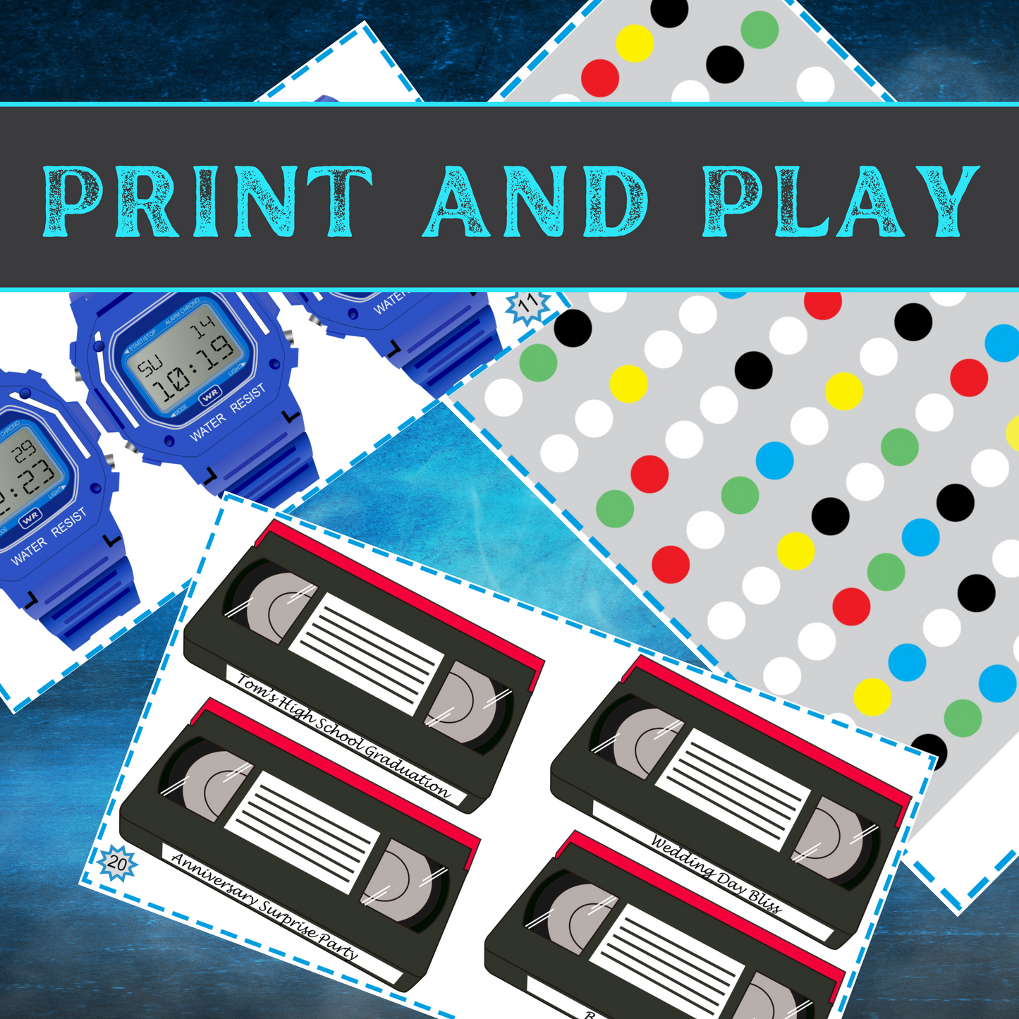 80's - Escape Room Game Printable