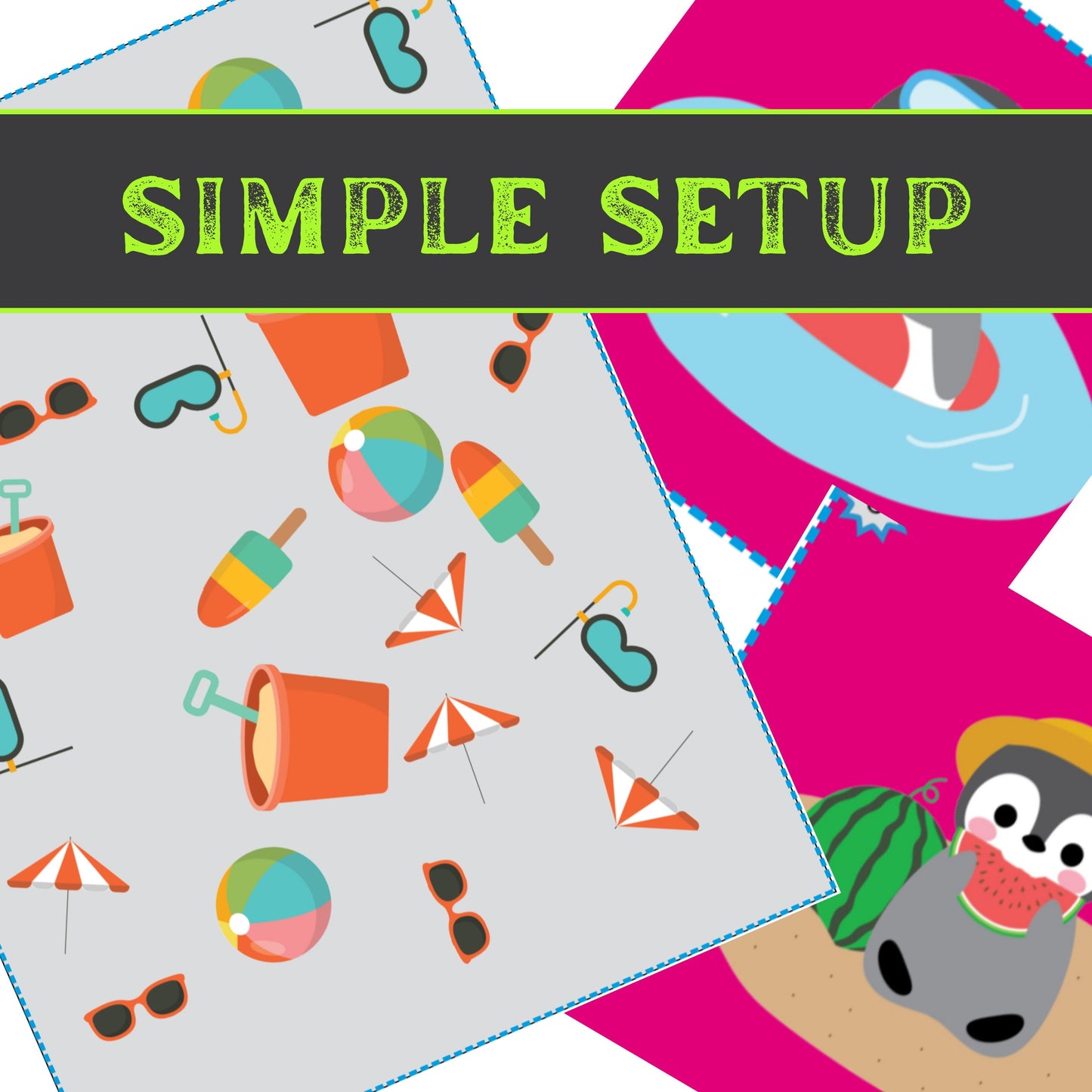 Summer Escape - Kids Escape Room Game Printable (Ages 5-8)