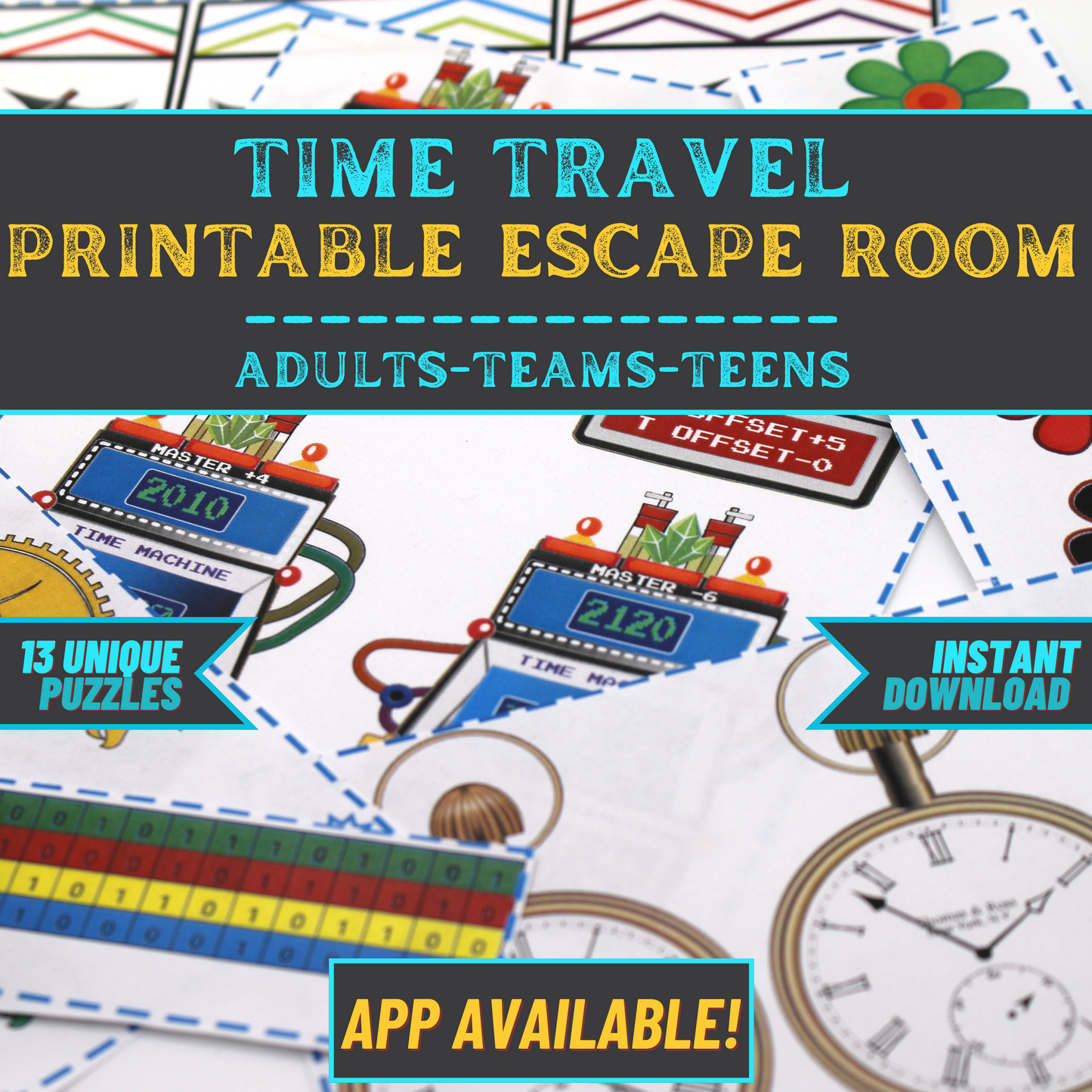 Time Travel Escape - Escape Room Game Printable